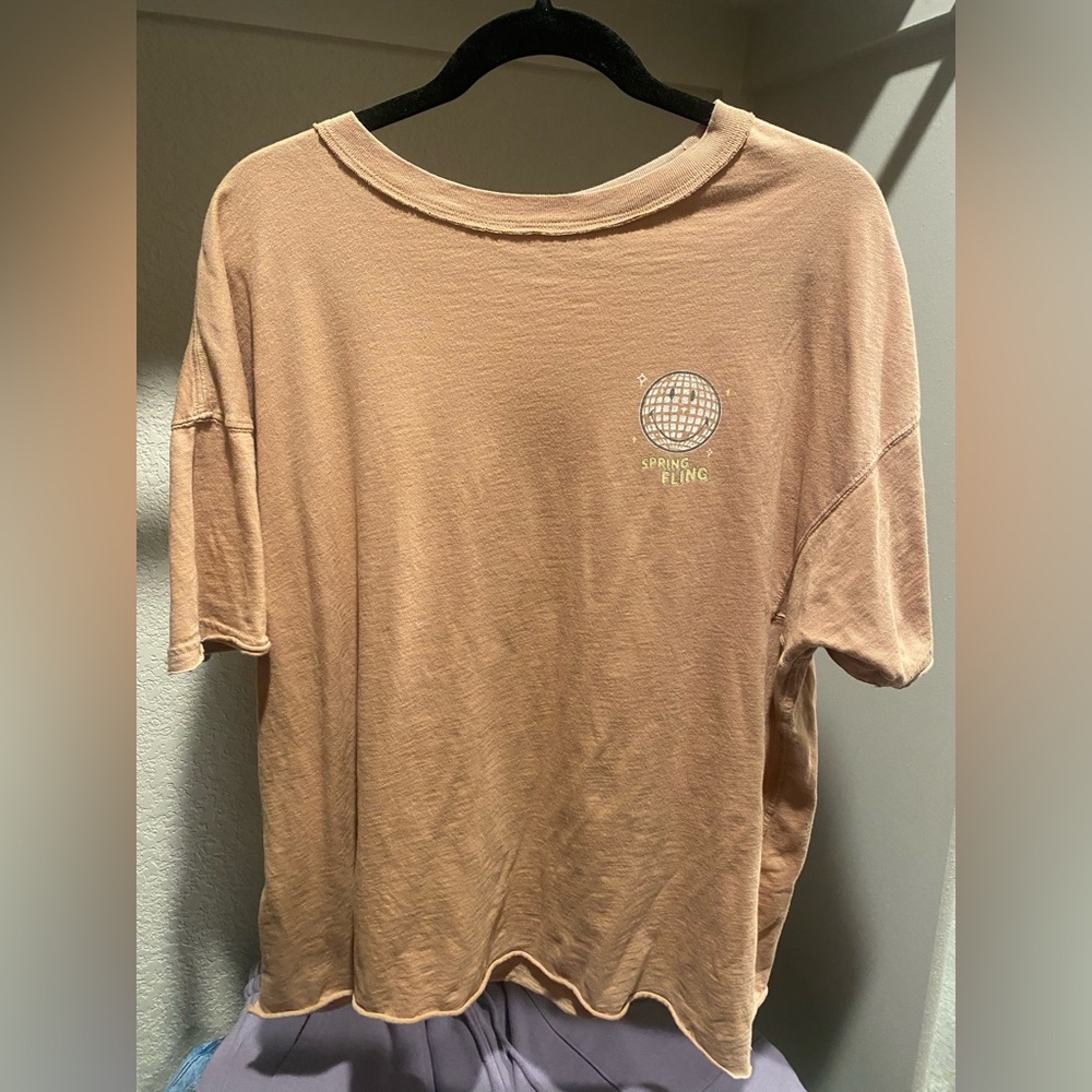 Aerie Tan Short Sleeve Tee